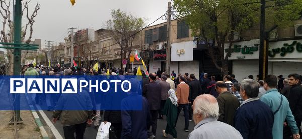 حضور پرشور مردم شهرستان فردیس در راهپیمایی روز قدس 