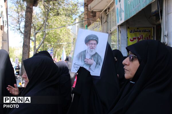 برگزاری مراسم عزاداری رهبر شهید در شهر آشخانه