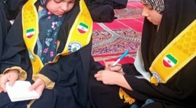 اعتکاف دانش آموزی  از قاب خبرنگار پانا 