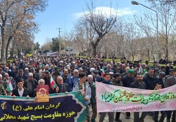 حضور پرشور مردم در راهپیمایی روز قدس در فریمان
