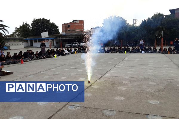 افتتاح سومین المپیاد ورزشی درون‌مدرسه‌ای در دبیرستان فرزانگان قائمشهر