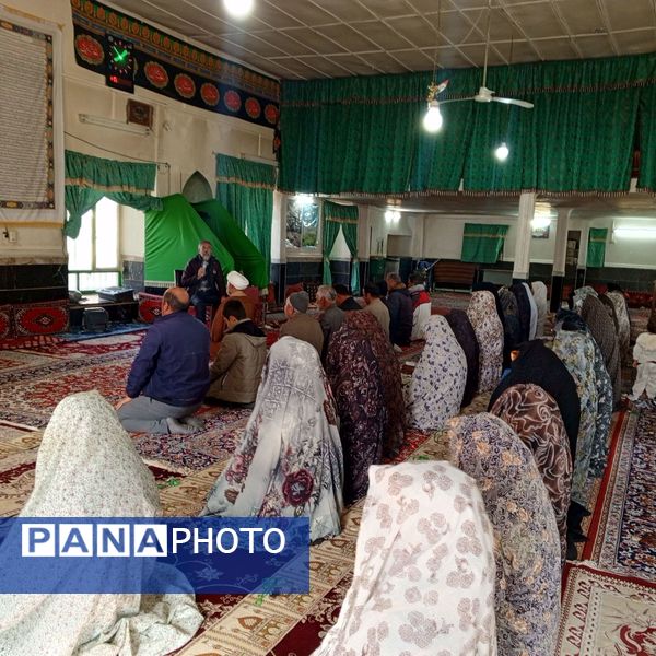 نماز عید فطر در مسجد صاحب الزمان روستای گزکوه