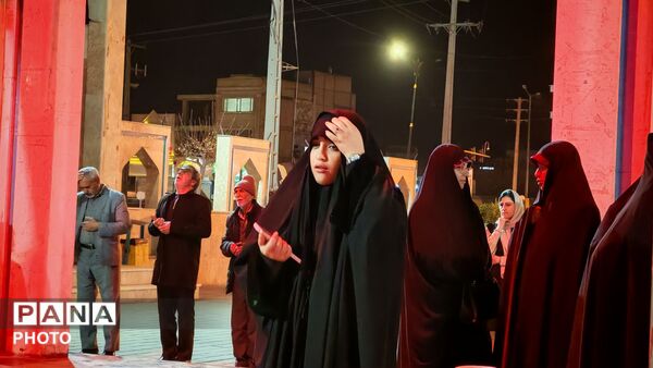 مراسم روضه خوانی وفات حضرت خدیجه (س) در مزار شهدای گمنام نیشابور 