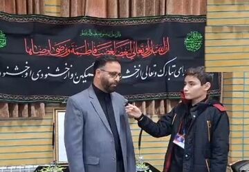 یادواره شهدا و عزاداری ایام فاطمیه در دبیرستان حکمت روستای لنگرود قم
