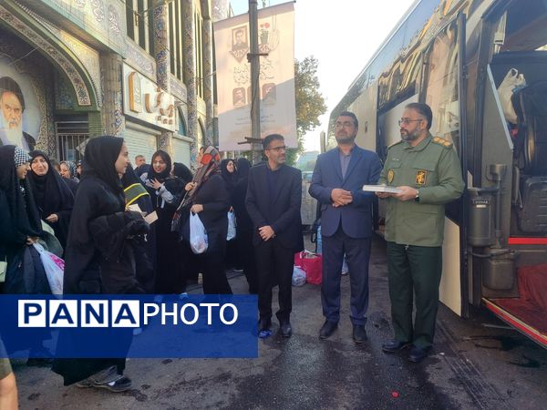 اعزام دانش‌آموزان دختر قائمشهری به اردوی راهیان نور