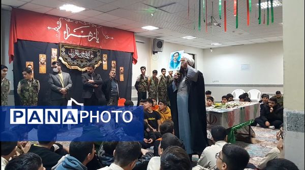 مراسم وداع با شهید گمنام در دبیرستان ابوریحان بیرونی یک نیشابور