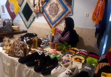 برگزاری نمایشگاه صنایع دستی در شهر نقنه