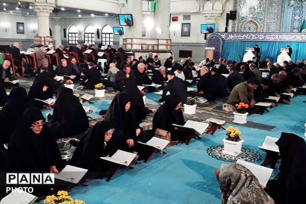 مراسم عزاداری شهادت رهبر معظم انقلاب در حرم مطهر حضرت عبدالعظیم حسنی (ع)