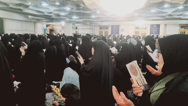 مراسم احیاء سومین شب قدر در حرم حضرت معصومه(س)