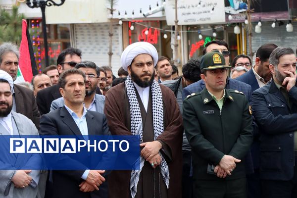 راهپیمایی روز قدس در شهرستان سرعین