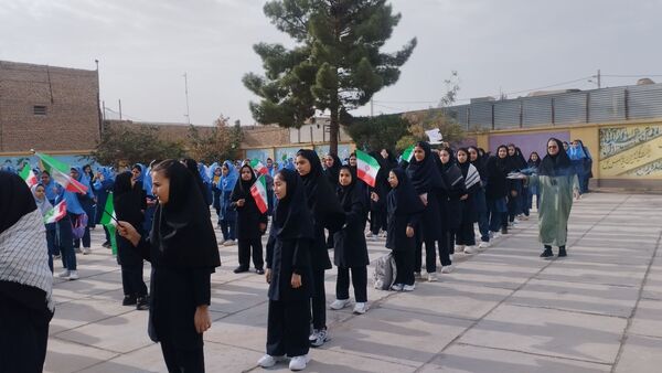 مراسم زنگ مهر در مدرسه فرهنگ خلیل آباد