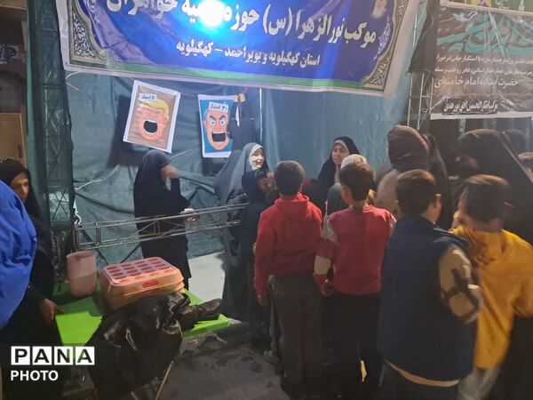 موکب های نهادهای مختلف در شهر دهدشت 