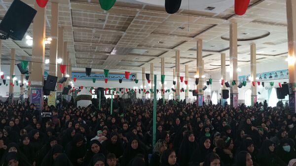 مراسم شیرخوارگان حسینی در مصلی بزرگ امام علی(ع) شهرستان ساوه
