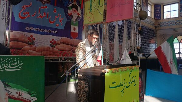 حضور دانش‌آموزان دبیرستان نمونه شهید سلیمانی بن در «همایش اقتدار بسیج» 