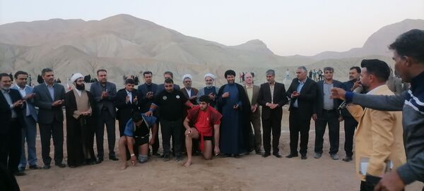 مسابقات بومی محلی  در گود کشتی شهر بار نیشابور