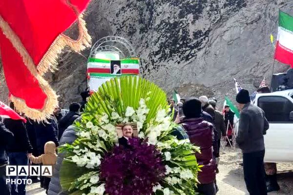 تشییع پیکر مطهر شهید سرافراز، حاج عبدالرسول خدری در آسارا کرج 