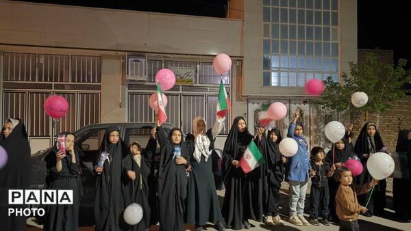 حضور پرشور دختران در جشن میلاد حضرت معصومه(س)
