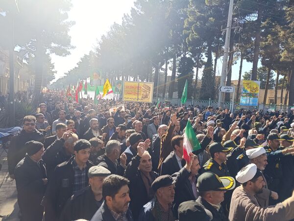 راهپیمایی در محکومیت تروریست های مسلح در تربت حیدریه