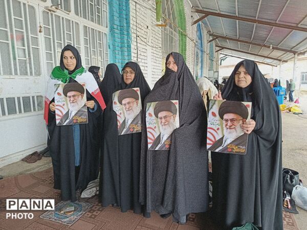  دانش‌آموزان و فرهنگیان بهار برای حمایت از فلسطین و کودکان‌میناب