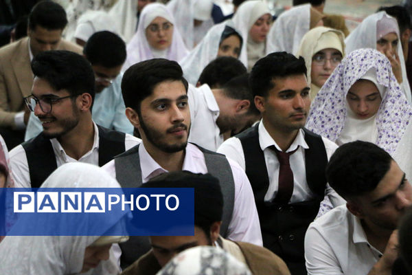 جشن ازدواج مسجدی 132 زوج جوان در قم - 2
