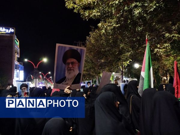 تجمع مردم کاشمر در محکومیت شهادت سیدحسن نصرالله