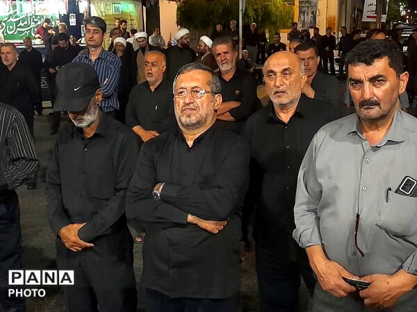 مراسم وداع با شرکت کنندگان مراسم تشییع در رودسر