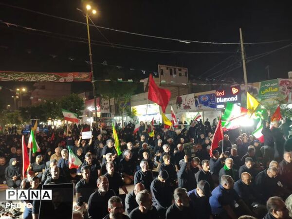 صد و چهاردهم تجمع اقتدار در فردیس با حال‌ و هوای محرم
