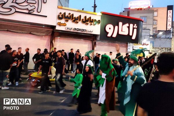 مراسم تاسوعای حسینی در شهرستان قدس