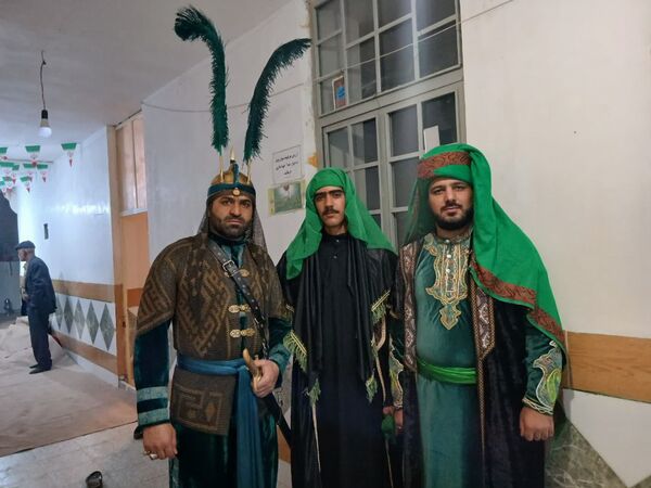 مراسم تعزیه خوانی شهادت حضرت عباس(ع) توسط ذاکرین دهستان شوراب صغیر