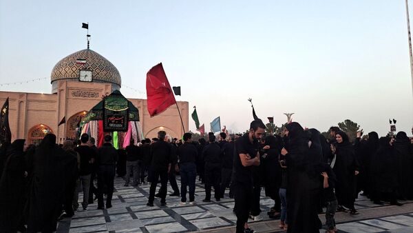 عزاداری هیئت‌های مذهبی در بارگاه منور امام زاده محمد عابد کاخک