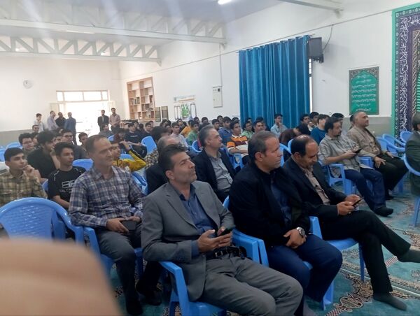 آئین افتتاح چمن مصنوعی سمپاد آموزشگاه شهید بهشتی نیشابور