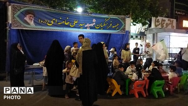 موکب جبهه فرهنگیان در نود و نهمین شب از اجتماعات مردمی 
