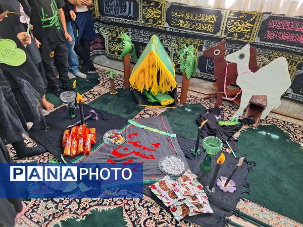 نوآموزان قرآنی دارالقرآن امام علی(ع) در سوگ شهادت حضرت رقیه 