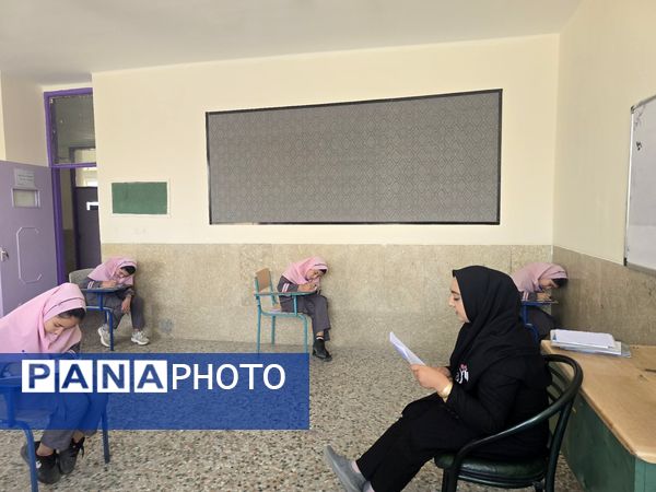 ششمی‌های دبستان کوثر حیدری در تکاپو امتحانات