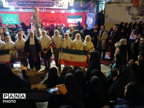 نهمین شب از خدمت‌رسانی اداره آموزش و پرورش کردکوی قالب موکب مردمی