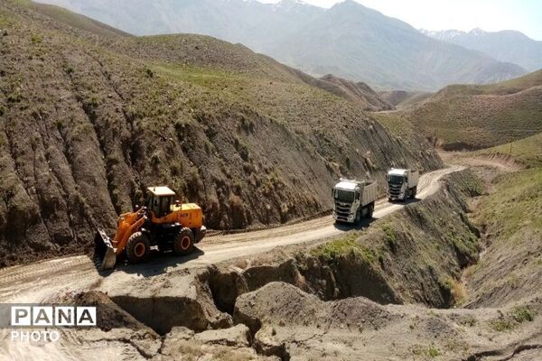 بهسازی جاده بار به بجنو به همت شهرداری بار