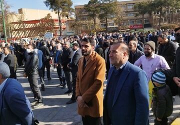 حضور پرشور فرهنگیان آموزش و پرورش در حماسه پرشکوه ۹ دی اصفهان