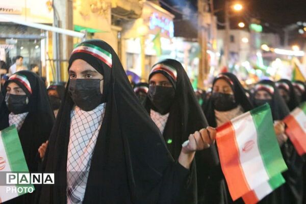 فیروزکوه در خروش ولایت؛ رژه جان‌فدایان ایرانِ امام‌رضایی