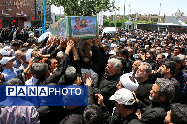 تشییع پیکر شهید مدافع حرم لشکر فاطمیون در قم