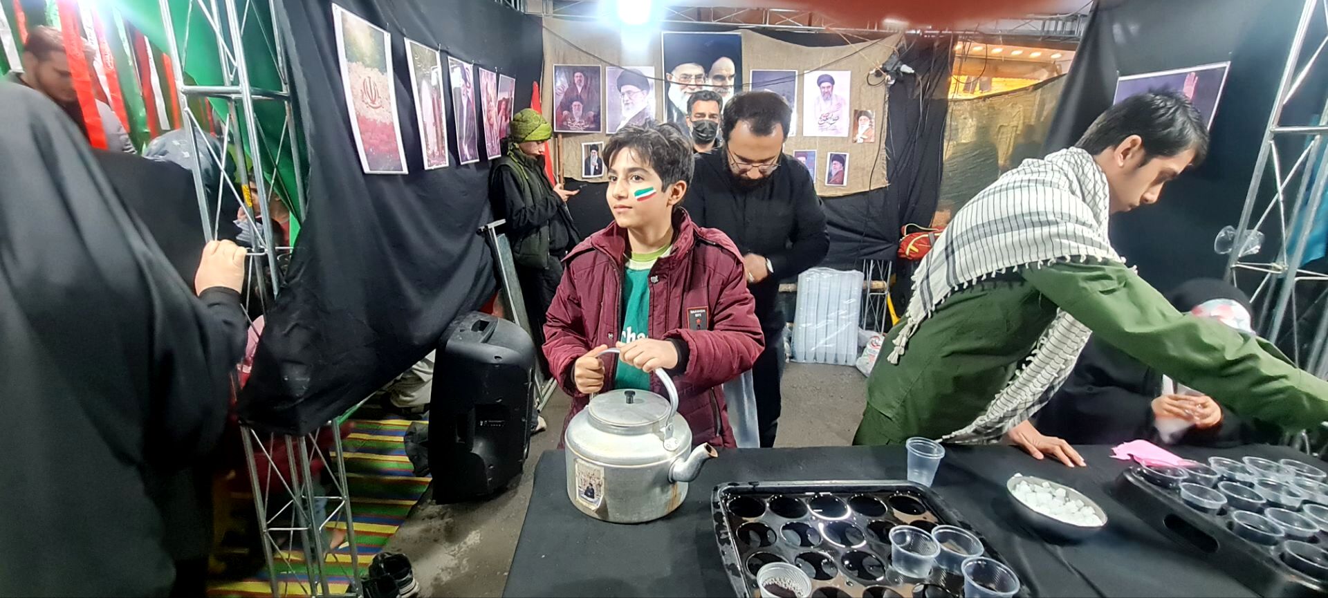 موکب‌های مردمی در راهپیمایی‌های اقتدار قم