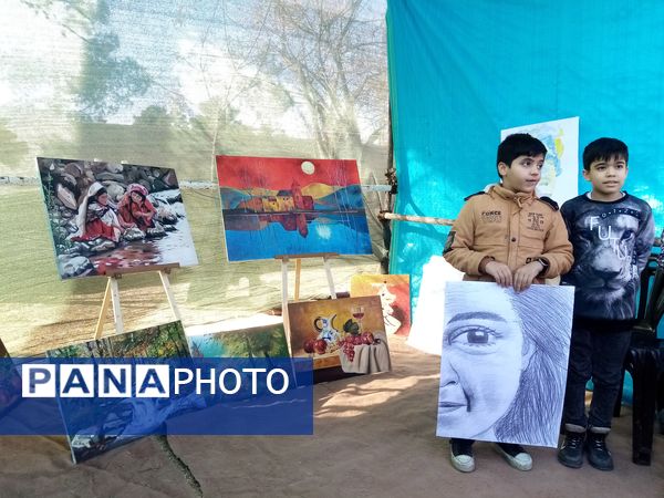 افتتاح نمایشگاه ماها در دبستان ۲۲ بهمن تربت‌جام 