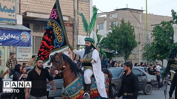 حرکت کاروان نمادین عاشورایی  فرخشهر
