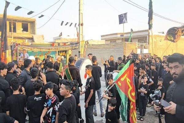 تشییع نمادین پیکر امام حسین(ع) در گمبوعه بزرگ