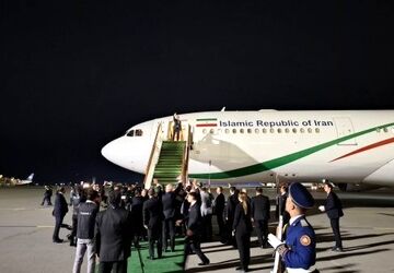 پزشکیان باکو را به مقصد تهران ترک کرد