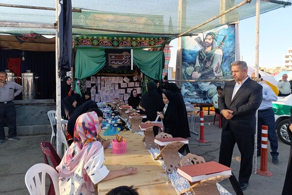 بازید مسئولان از موکب دانش‌آموزی طریق القصی