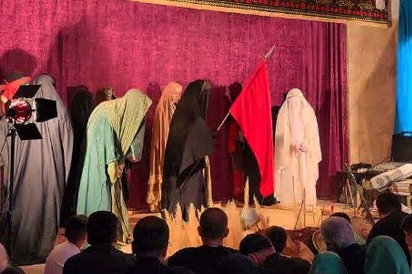 مراسم دختران زینبی در مسجد امام موسی کاظم (ع) اسلامشهر