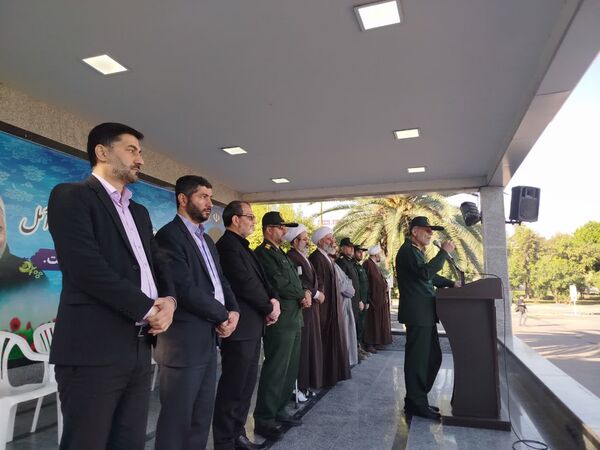 برگزاری صبحگاه مشترک دانش‌آموزی شهرستان هزار سنگر آمل 