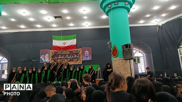 مراسم عزاداری شش ماه ابا عبدالله الحسین ( ع) در مهدیه روستای دهنو خلیل آباد  
