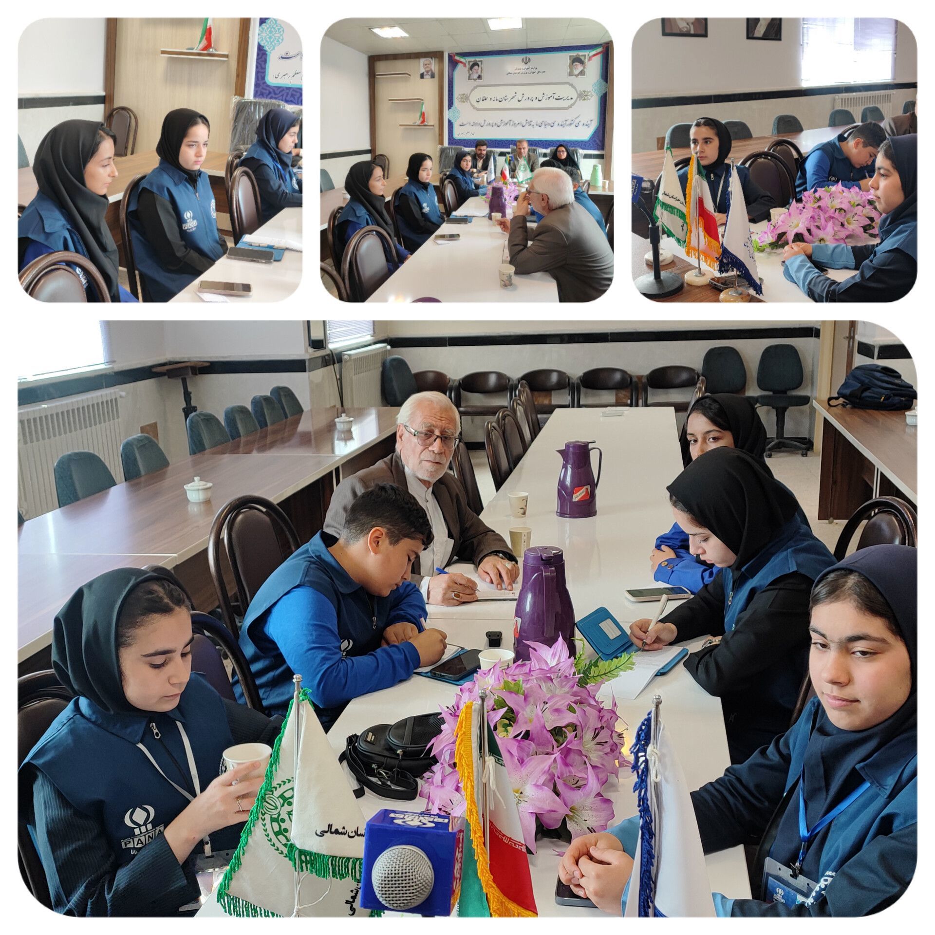 نشست خبری مدیر آموزش و پرورش مانه وسملقان به مناسبت هفته معلم 