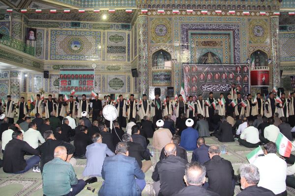 مراسم یادبود شهدای جنگ تحمیلی رژیم صهیونیستی علیه ایران